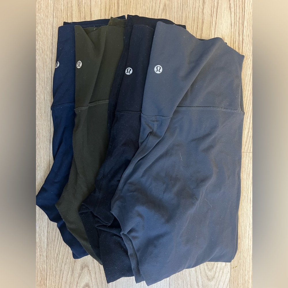 Lot of 4 Lululemon Align Size 12 25" Leggings